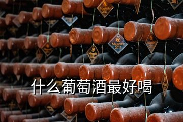  什么葡萄酒最好喝