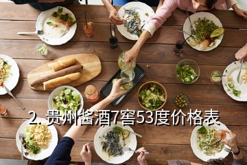 2. 貴州醬酒7窖53度價格表