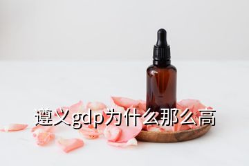 遵義gdp為什么那么高