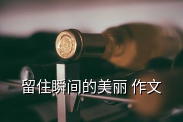 留住瞬間的美麗 作文