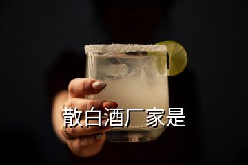 散白酒廠家是