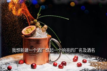 我想新建一個(gè)酒廠想起一個(gè)響亮的廠名及酒名