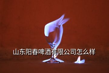 山東陽(yáng)春啤酒有限公司怎么樣