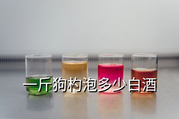 一斤狗杓泡多少白酒