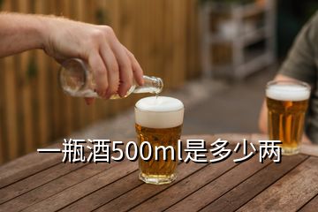 一瓶酒500ml是多少兩