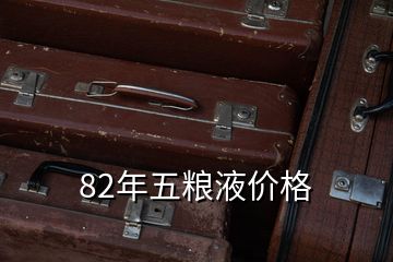 82年五糧液價(jià)格