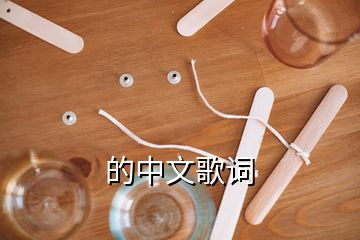 的中文歌詞