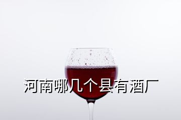 河南哪幾個(gè)縣有酒廠