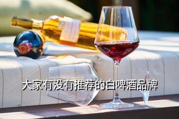 大家有沒(méi)有推薦的白啤酒品牌