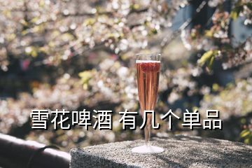 雪花啤酒 有幾個單品