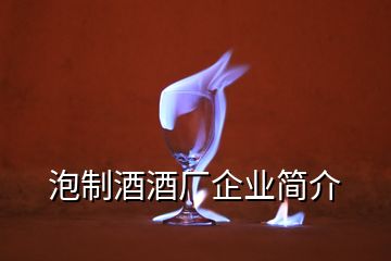 泡制酒酒廠企業(yè)簡介