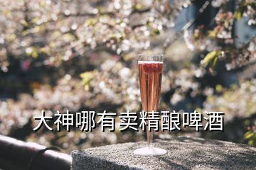 大神哪有賣精釀啤酒