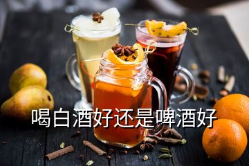 喝白酒好還是啤酒好