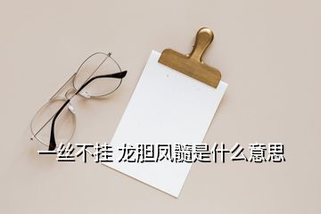 一絲不掛 龍膽鳳髓是什么意思