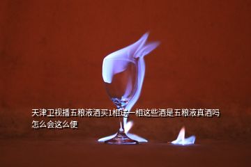 天津衛(wèi)視播五糧液酒買1相送一相這些酒是五糧液真酒嗎怎么會(huì)這么便